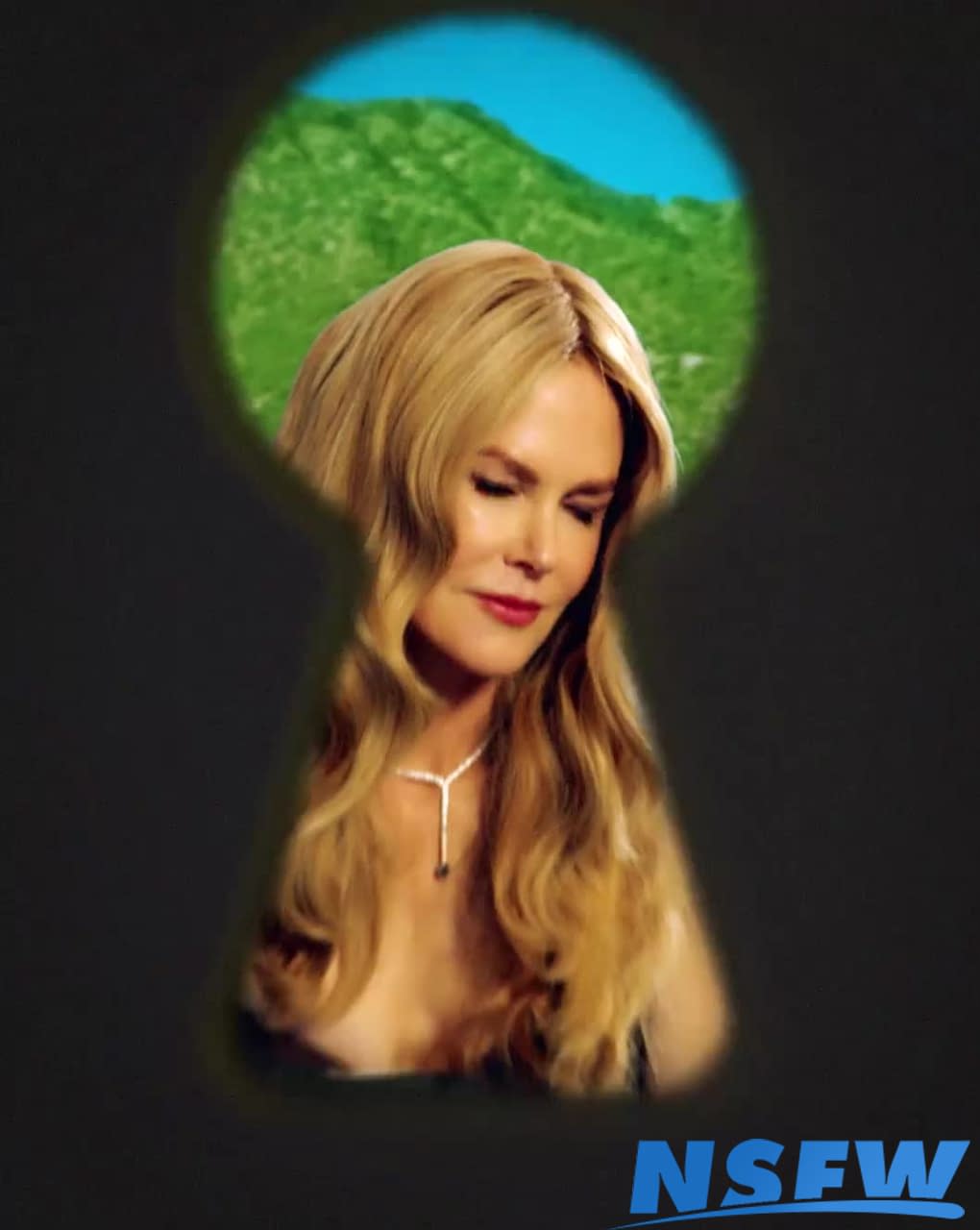 Her form illuminated